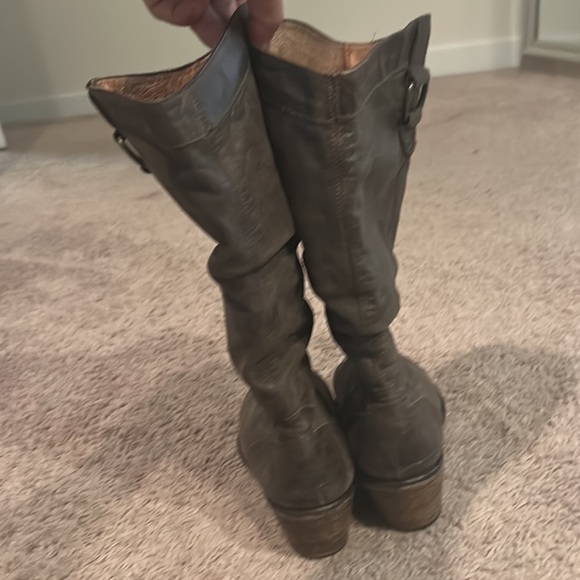 Vintage Steve Madden Gamble Leather Cowgirl Boots size 10 - Picture 4 of 5